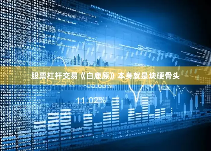 股票杠杆交易《白鹿原》本身就是块硬骨头